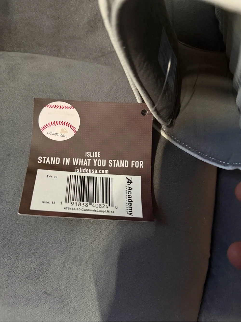 Islides St. Louis Cardinals White/Grey Size 13 Men Slides NWT in Packaging